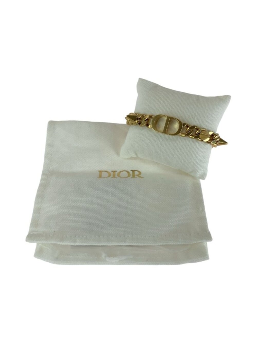 Dior 30 Montaigne CD Logo Gold Plated Bracelet - Picture 7 of 7